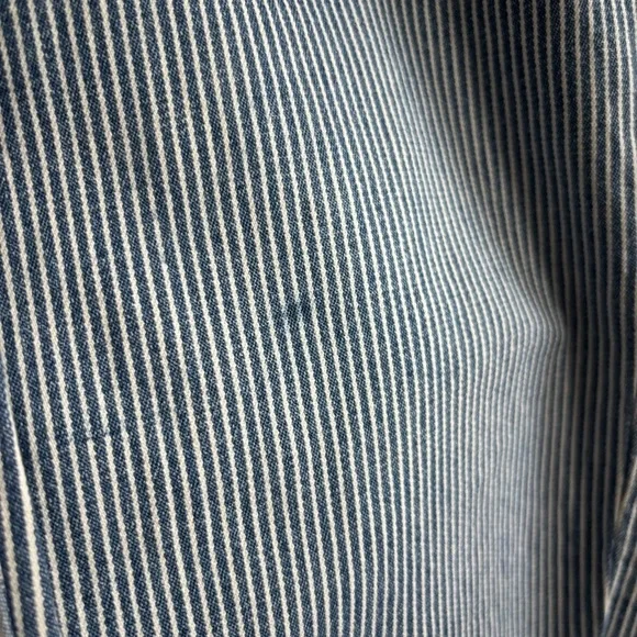 Universal Thread Light Blue Pinstripe High-Rise Railroad Tapered Striped Pants - Picture 5 of 12